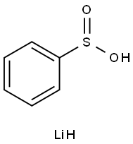 Benzenesulfinic acid, lithium salt (1:1) Struktur