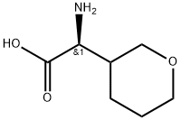 2H-Pyran-3-acetic acid, α-aminotetrahydro-, (αS)- Struktur