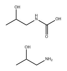 Carbamic acid, (2-hydroxypropyl)-, compd. with 1-amino-2-propanol (1:1) Struktur