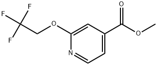 Methyl 2-(2,2,2-trifluoroethoxy)-4-pyridinecarboxylate Struktur