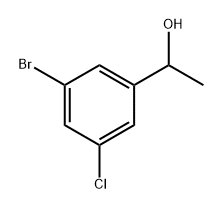 Benzenemethanol, 3-bromo-5-chloro-α-methyl- Struktur