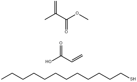 2-Propenoic acid, 2-methyl-, methyl ester, telomer with 1-dodecanethiol and 2-propenoic acid Struktur