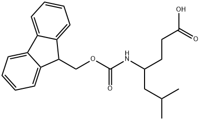 Fmoc-4-amino-6-methyl-heptanoic?acid Struktur