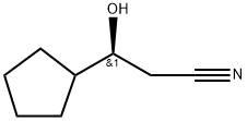 Cyclopentanepropanenitrile, β-hydroxy-, (βS)- Struktur