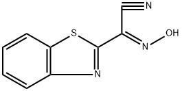 2-Benzothiazoleacetonitrile,-(hydroxyimino)-,(E)-(9CI) Struktur