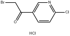 2-Bromo-1-(6-chloropyridin-3-yl)ethanone? hydrochloride Struktur