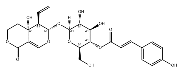 4'-O-Trans-feruloylswertiamarin Struktur