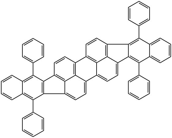 Bisbenz[5,6]indeno[1,2,3-cd:1',2',3'-lM]perylene, 5,10,15,20-tetraphenyl- Struktur