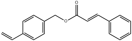 3-phenyl-[ (4-ethenylphenyl)methyl] -(E)-2-propenoic acid ester Struktur