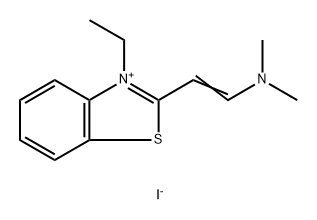 Benzothiazolium, 2-[2-(dimethylamino)ethenyl]-3-ethyl-, iodide (1:1) Struktur