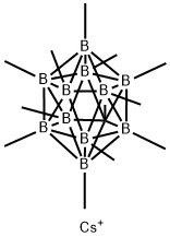 Permethyl-1-carbadodecaborate,cesiumsalt Struktur