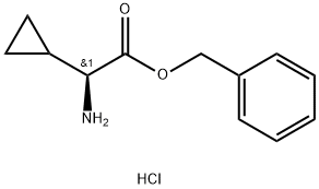 S-2-Cyclopropylglycine phenylmethyl ester hydrochloride Struktur