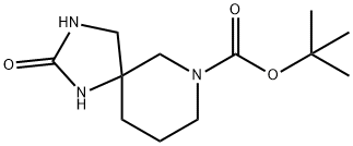 tert-Butyl 2-oxo-1,3,7-triazaspiro[4.5]decane-7-carboxylate Struktur