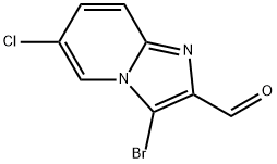 3-Bromo-6-chloro-imidazo[1,2-a]pyridine-2-carbaldehyde Struktur