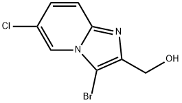 (3-Bromo-6-chloro-imidazo[1,2-a]pyridin-2-yl)-methanol Struktur