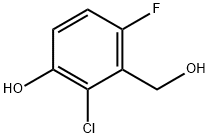 2-Chloro-4-fluoro-3-(hydroxymethyl)phenol Struktur