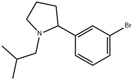 2-(3-bromophenyl)-1-isobutylpyrrolidine Struktur