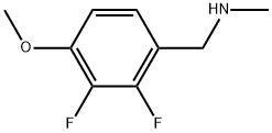 1-(2,3-difluoro-4-methoxyphenyl)-N-methylmethanamine Struktur