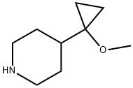 4-(1-methoxycyclopropyl)piperidine Struktur