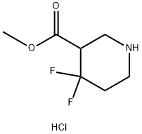 methyl 4,4-difluoropiperidine-3-carboxylate
hydrochloride Struktur