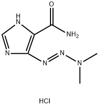 1H-Imidazole-4-carboxamide, 5-(3,3-dimethyl-1-triazen-1-yl)-, hydrochloride (1:1) Struktur