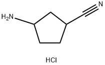 Cyclopentanecarbonitrile, 3-amino-, hydrochloride (1:1) Struktur