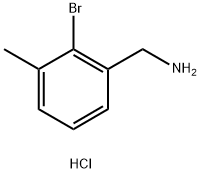 (2-bromo-3-methylphenyl)methanamine hydrochloride Struktur