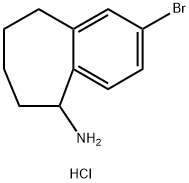 2-bromo-6,7,8,9-tetrahydro-5H-benzo[7]annulen-5-amine hydrochloride Struktur