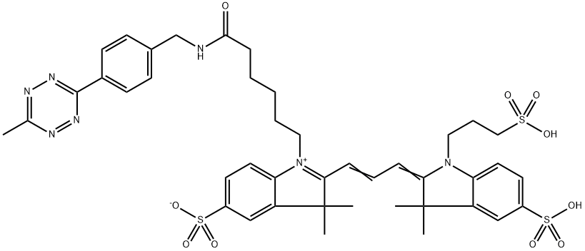 Sulfo-Cy3-Methyltetrazine Struktur