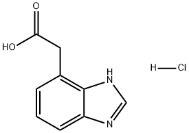 1H-Benzimidazole-7-acetic acid, hydrochloride (1:1) Struktur