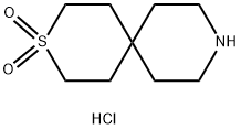 3λ-thia-9-azaspiro[5.5]undecane-3,3-dione hydrochloride Struktur