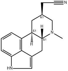 (+)-6-Methylergoline-8β-acetonitrile Struktur