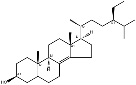 Stigmast-8(14)-en-3β-ol Struktur