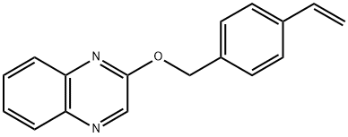 2-[(4-Ethenylphenyl)methoxy]quinoxaline Struktur