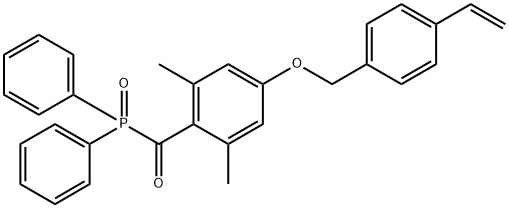 4-[(4-Ethenylphenyl)methoxy]-2,6-dimethylbenzoyl]diphenylphosphine oxide Struktur