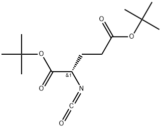 Pentanedioic acid, 2-isocyanato-, bis(1,1-dimethylethyl) ester, (S)- Struktur