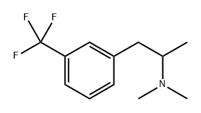 N,N,α-Trimethyl-m-(trifluoromethyl)benzeneethanamine Struktur