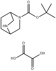 2,5-Diazabicyclo[2.2.2]octane-2-carboxylic acid, 1,1-dimethylethyl ester, ethanedioate (2:1) Struktur