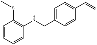 4-ethenyl-N-[2-(methylthio)phenyl]benzenemethanamine Struktur