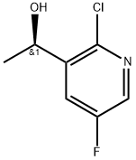 (1R)-1-(2-chloro-5-fluoro-3-pyridyl)ethanol Struktur