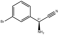 (S)-2-amino-2-(3-bromophenyl)acetonitrile Struktur