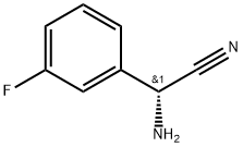 (R)-2-amino-2-(3-fluorophenyl)acetonitrile Struktur