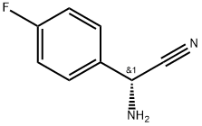 Benzeneacetonitrile, α-amino-4-fluoro-, (αR)- Struktur