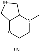 4-methyl-3,4a,5,6,7,7a-hexahydro-2H-pyrrolo[3,4-b][1,4]oxazine hydrochloride Struktur