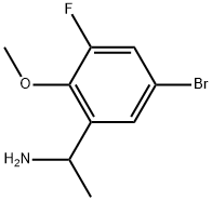 1-(5-bromo-3-fluoro-2-methoxyphenyl)ethan-1-amine Struktur