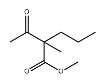 methyl 2-acetyl-2-methylpentanoate Struktur