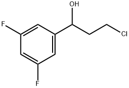 chloro-1-(3,5-difluorophenyl)propan-1-ol Struktur