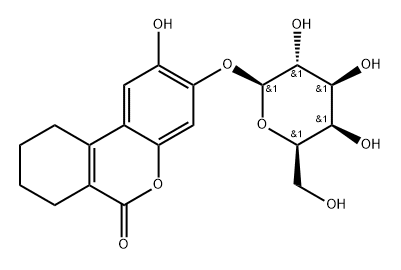 3,4-Cyclohexenoesculetin β-D-galactopyranoside Struktur