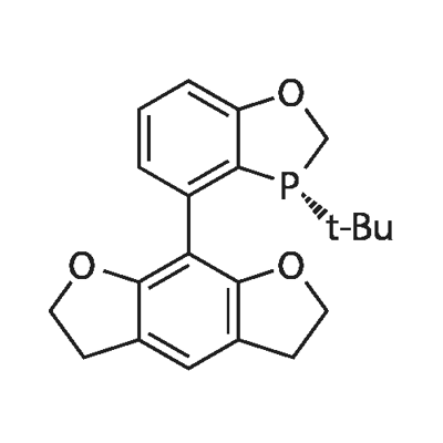 (R)-3-(tert-butyl)-4-(2,3,5,6-tetrahydrobenzo[1,2-b:5,4-b']difuran-8-yl)-2,3-dihydrobenzo[d][1,3]oxaphosphole Struktur