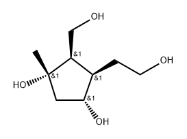 1,3-Cyclopentanediol,4-(2-hydroxyethyl)-5-(hydroxymethyl)-1-methyl-,[1S-(1-alpha-,3-alpha-,4-bta-,5-bta-)]-(9CI) Struktur